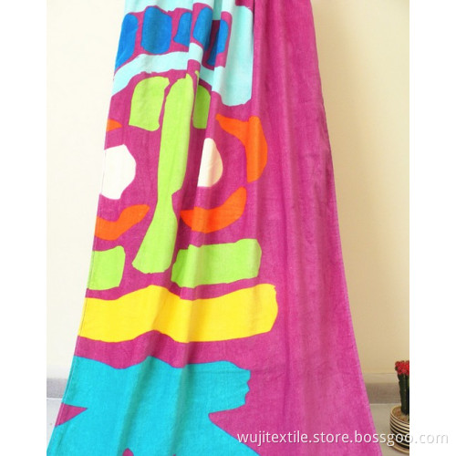Super Soft and Absorbent Cotton Beach Towel (WJ-B941)